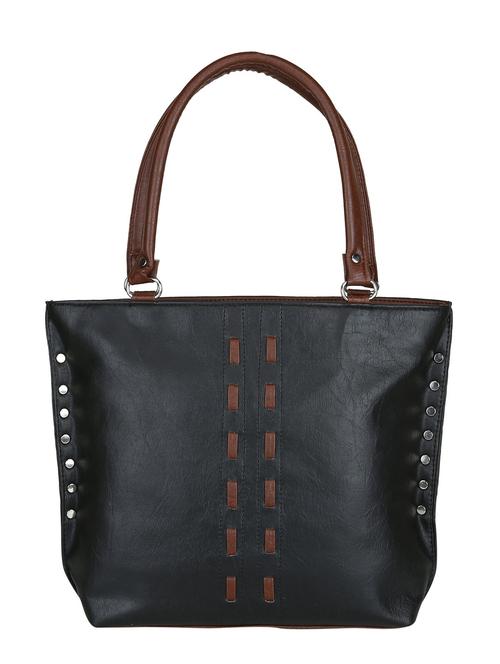 black leatherette handbag - 12922427 - Very Small Image - 1