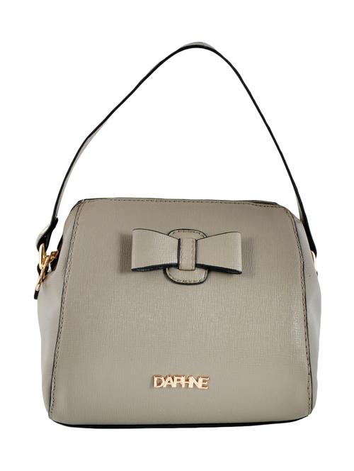 grey leatherette handbag - 12926341 - Very Small Image - 1