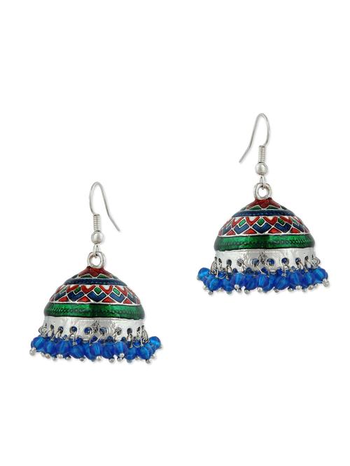 silver metallic beaded earring - 1292666 - Very Small Image - 1