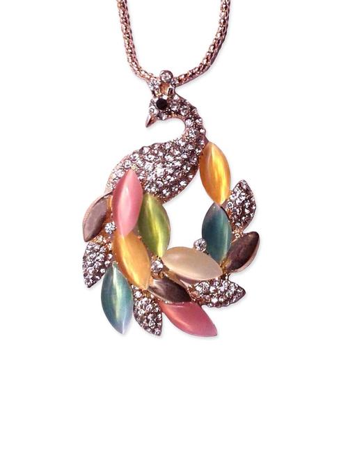 multi colored metal long necklace - 12927668 - Very Small Image - 1