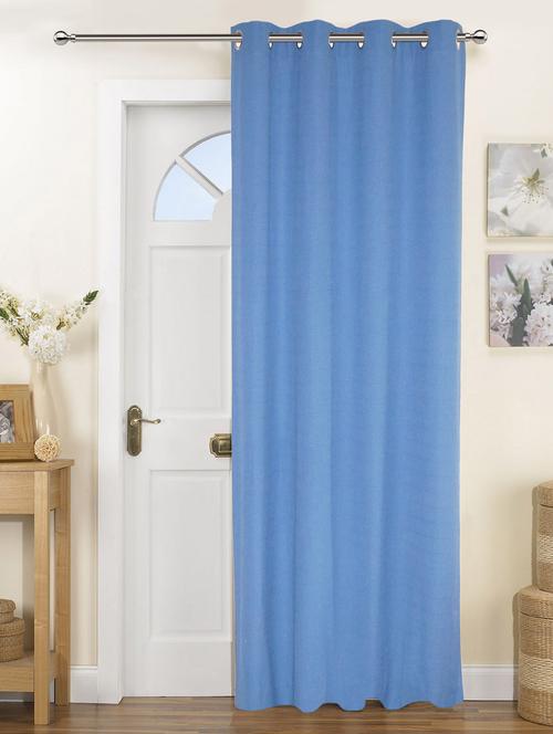 lushomes fabiana light blue curtains with coordinating tie back for long door (single pc) - 12929534 - Very Small Image - 1