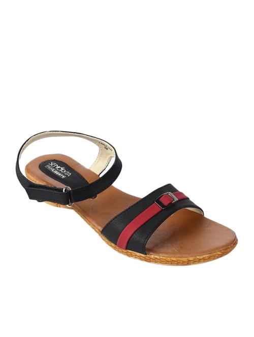 beige patent leather back strap sandals - 12930116 - Very Small Image - 1