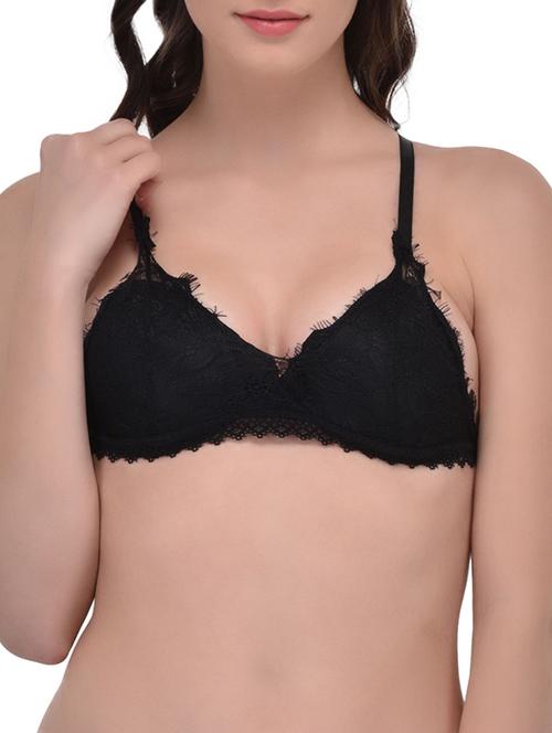 black lace lette bra - 12932098 - Very Small Image - 1