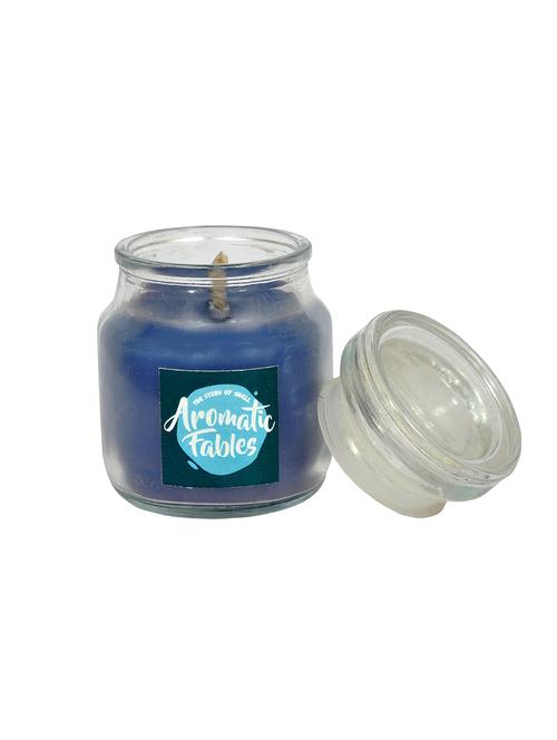 first row aromatic fables 7oz magnet fragrance soy wax scented decorative gifting blue color small jar glass candle - 12937518 - Very Small Image - 1