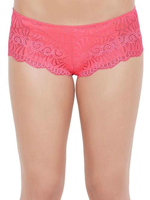 pink nylon boy shorts panty - 12938175 - Very Small Image - 1