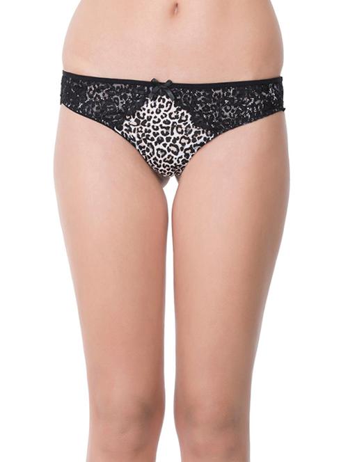 black polyester bikini panty - 12938198 - Very Small Image - 1