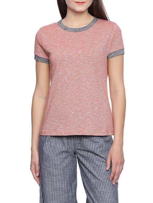red cotton regular tshirt - 12938295 - Very Small Image - 1