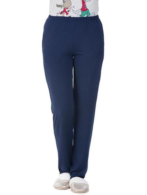 navy blue cotton pajama - 12938388 - Very Small Image - 1