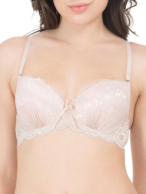 beige nylon regular bra - 12938442 - Very Small Image - 1