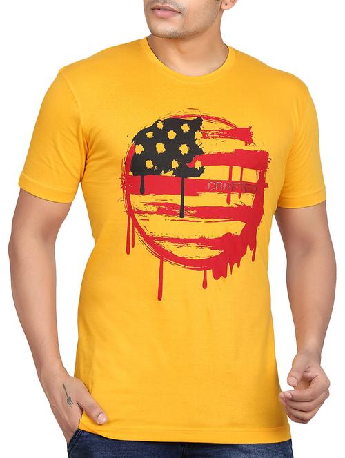 yellow cotton tshirt - 12941125 - Very Small Image - 1