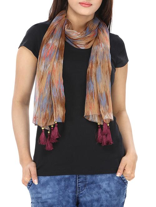 multi colored chiffon scarf - 12941364 - Very Small Image - 1