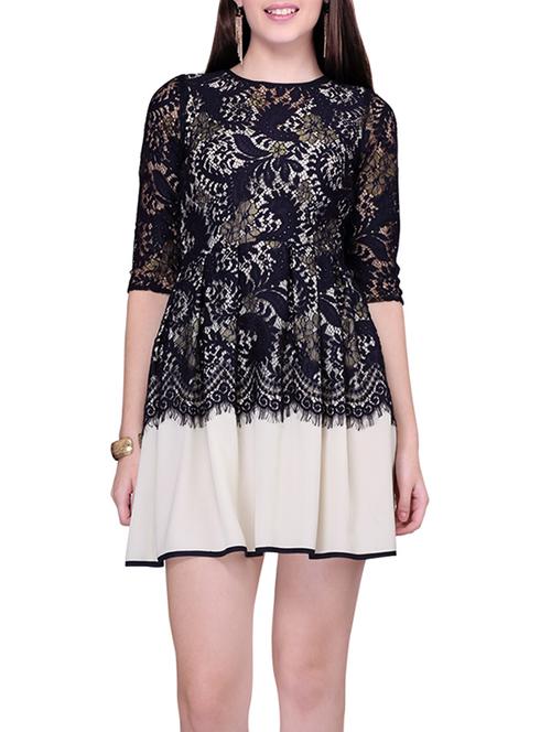 navy blue lace dress - 12941875 - Very Small Image - 1