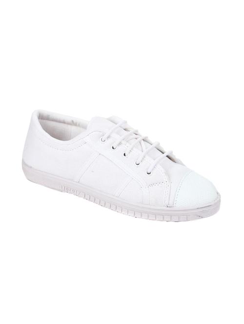 white pvc laceup sneakers - 12943527 - Very Small Image - 1