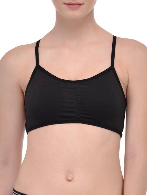 black nylon sports bra - 12944511 - Very Small Image - 1
