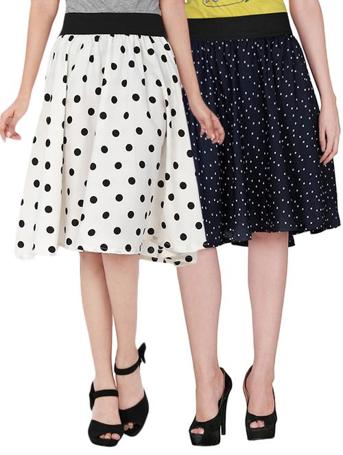 multi colored crepe aline skirts - 12946839 - Very Small Image - 1