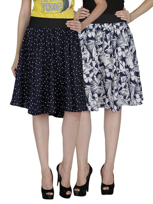 multi colored crepe combo skirts - 12946854 - Very Small Image - 1