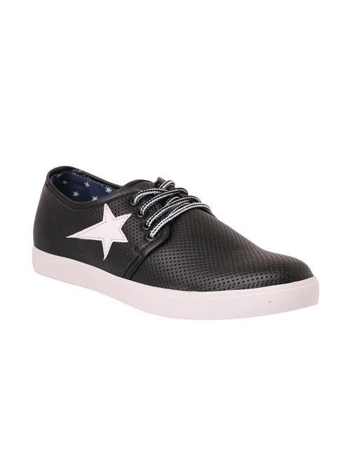 black leatherette lace up shoe - 12947131 - Very Small Image - 1
