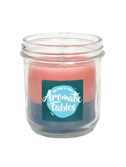 first row aromatic fables 14oz soy wax decorative gifting big glass twin color jar candle - 12947817 - Very Small Image - 1