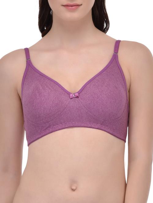 purple cotton tshirt bra - 12948663 - Very Small Image - 1