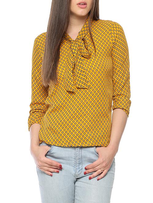 yellow printed cotton top - 12950398 - Very Small Image - 1