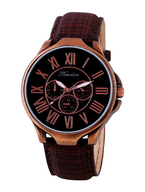 timebre men copper black casual analog watch - 12951474 - Very Small Image - 1
