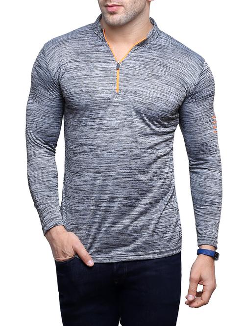 grey cotton melange t-shirt - 12952296 - Very Small Image - 1