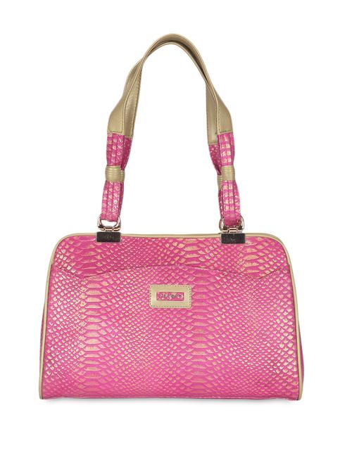 adamis pink and beige leather textured handbag - 1295285 - Very Small Image - 1