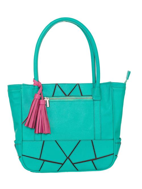 green leather handbag - 12953135 - Very Small Image - 1