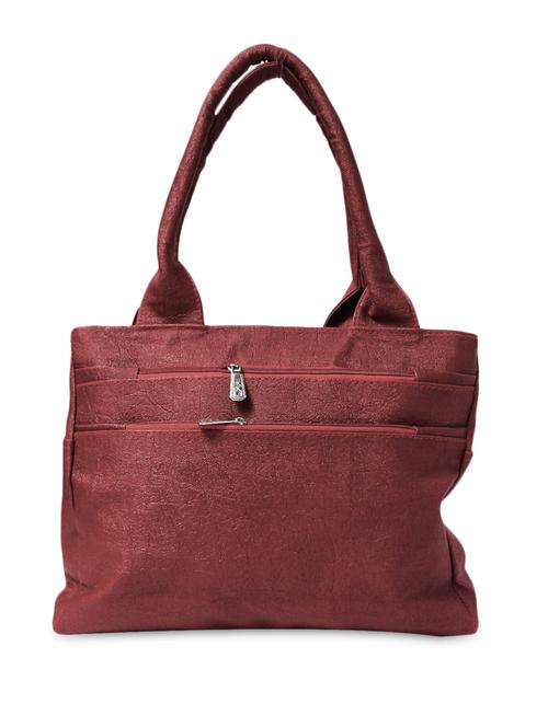 Marsala Textured Leatherette Handbag - 1295356 - Very Small Image - 1