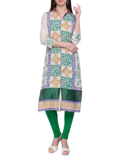 women's front slit kurta - 12953598 - Very Small Image - 1