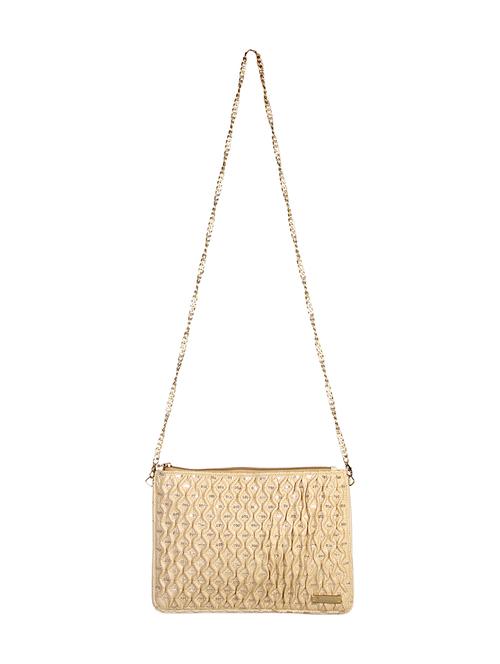 beige leatherette sling bag - 12954269 - Very Small Image - 1