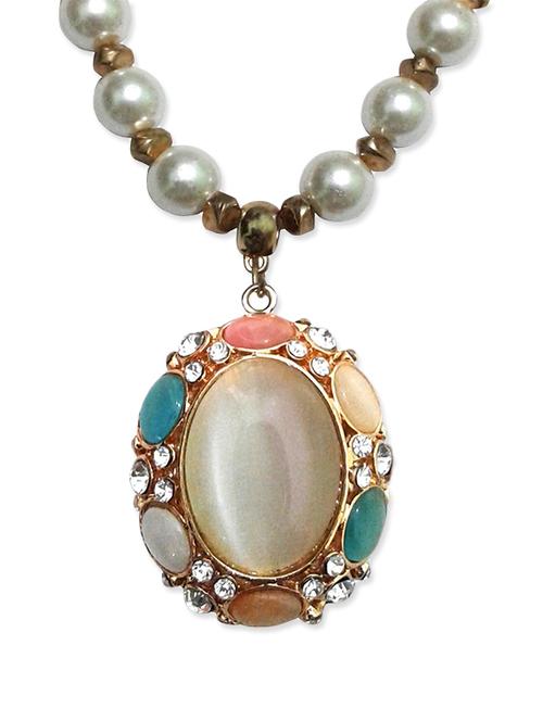 multi colored metal short necklace - 12954778 - Very Small Image - 1