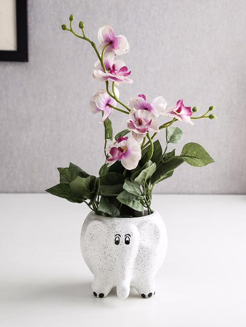 unravel india ceramic elephant off-white table top planter - 12957743 - Very Small Image - 1