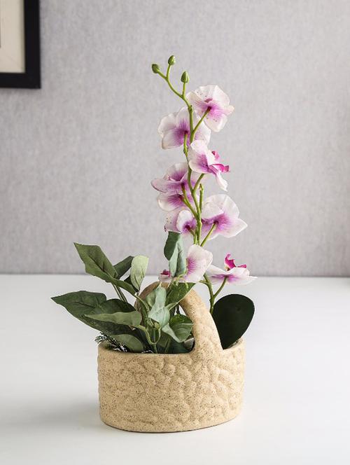 unravel india ceramic basket off-white table top planter - 12957770 - Very Small Image - 1