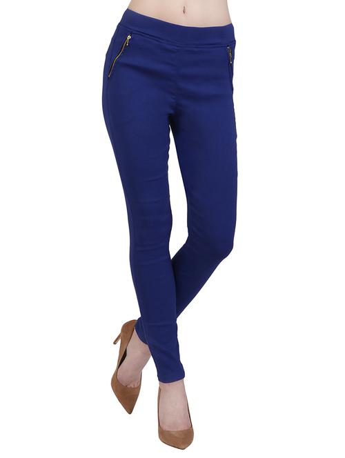 dark blue cotton jeggings - 12958411 - Very Small Image - 1