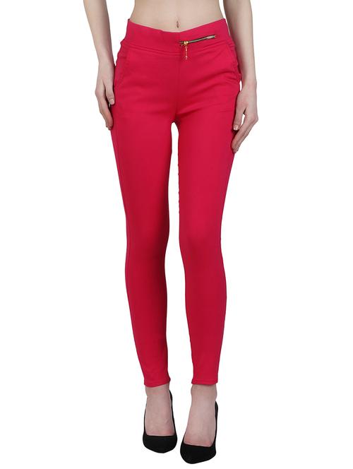 red cotton jegging - 12958431 - Very Small Image - 1
