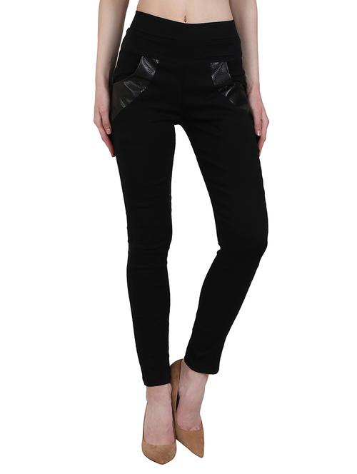 black cotton jeggings - 12958467 - Very Small Image - 1