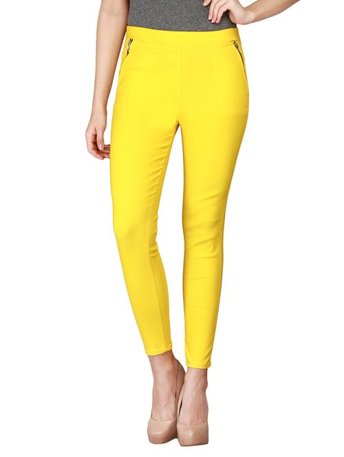 yellow cotton jeggings - 12958482 - Very Small Image - 1