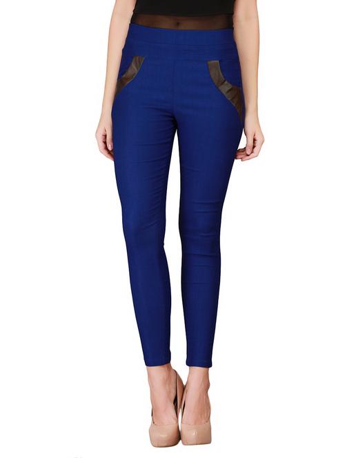 dark blue cotton jeggings - 12958505 - Very Small Image - 1