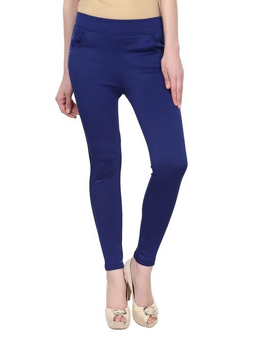dark blue cotton jeggings - 12958506 - Very Small Image - 1