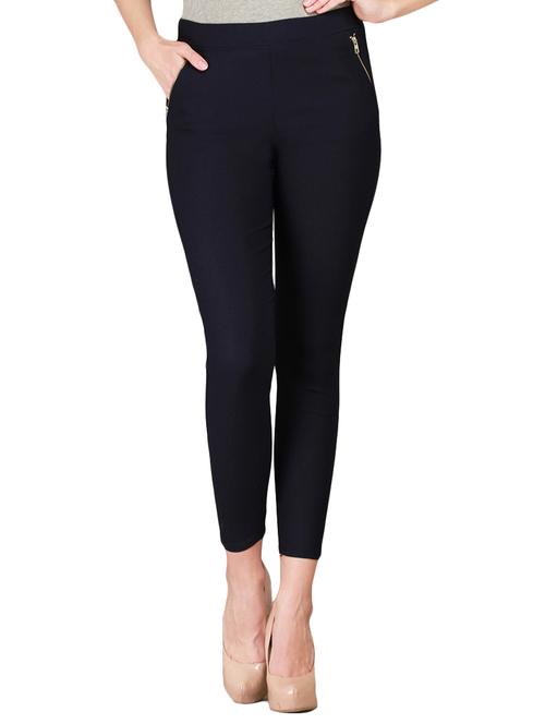 navy blue cotton jegging - 12958516 - Very Small Image - 1