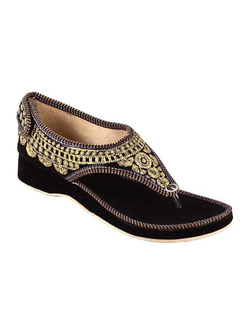 black ethnic sandal - 12958540 - Very Small Image - 1