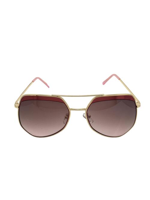 fashblush over-sized, aviator pink and golden sunglasses - 12959141 - Very Small Image - 1