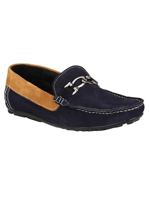 blue leather slip on loafer - 12959393 - Very Small Image - 1
