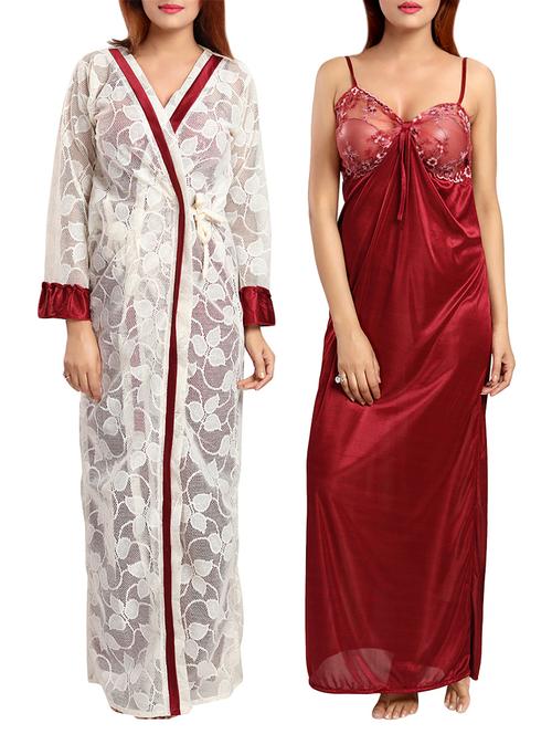 red net nightwear set - 12960371 - Very Small Image - 1