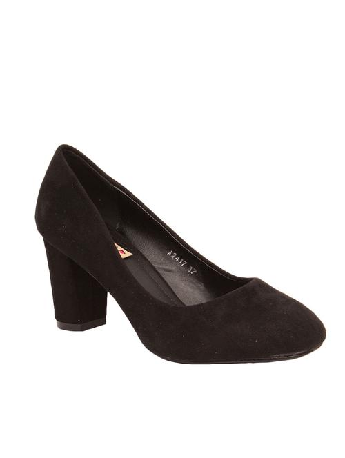 black suede slip on pumps - 12961387 - Very Small Image - 1