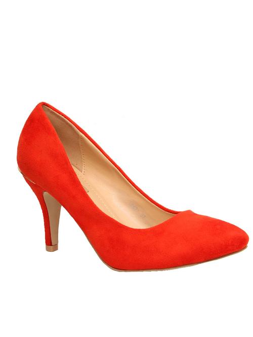 orange suede slip on pumps - 12962615 - Very Small Image - 1