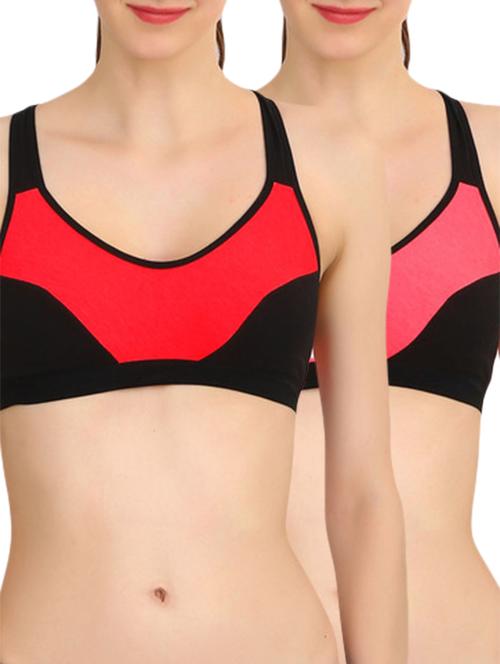 set of 2 multicolored hosery sports bra - 12963068 - Very Small Image - 1