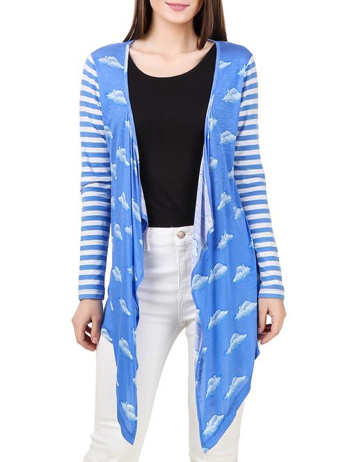 light blue printed shrug - 12964745 - Very Small Image - 1