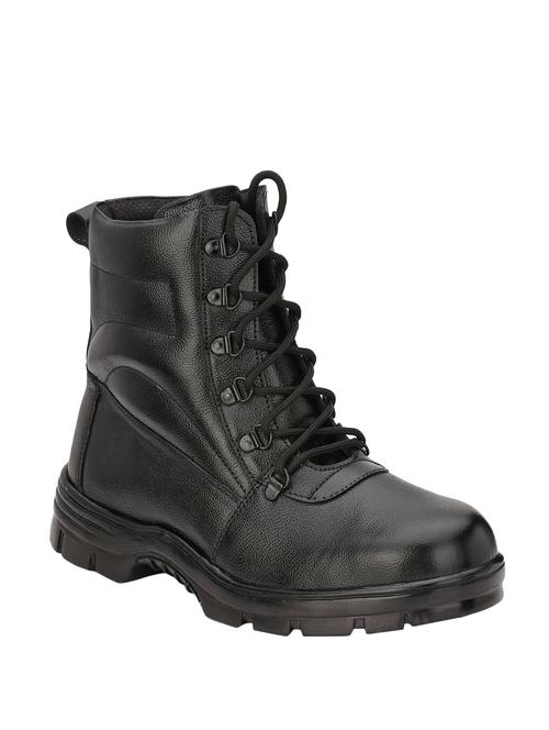 black leather high ankle boot - 12970155 - Very Small Image - 1